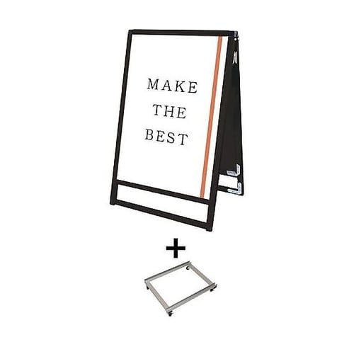 ブラックバリウススタンド看板 A1ロウ両