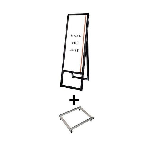 ブラックバリウススタンド看板 A3縦縦片