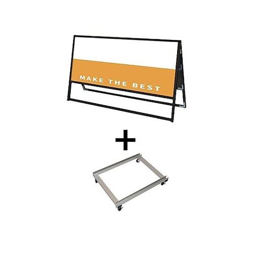 ブラックバリウススタンド看板 アルミ複合