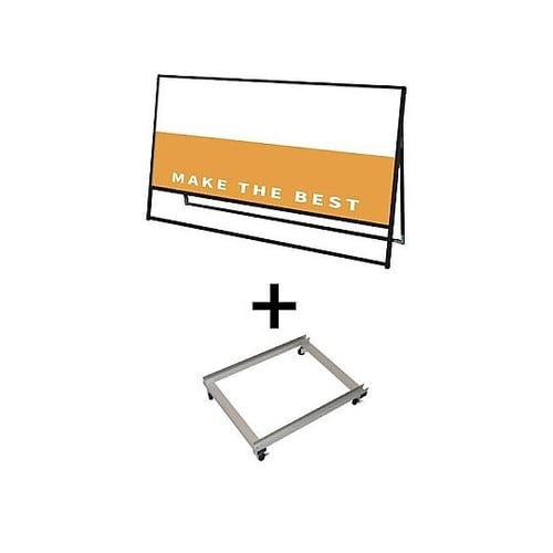 ブラックバリウススタンド看板 アルミ複合