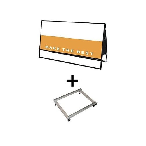 ブラックバリウススタンド看板 アルミ複合