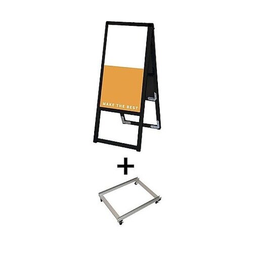 ブラックバリウススタンド看板 アルミ複合