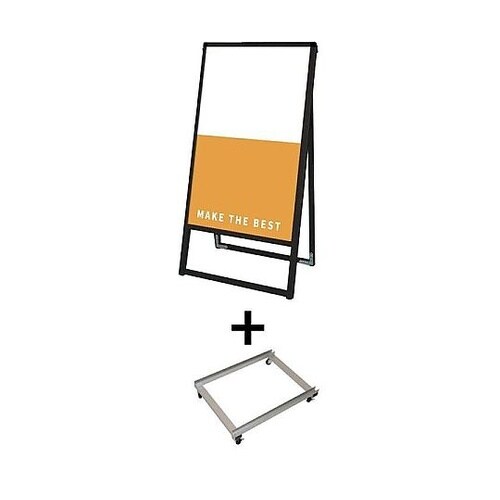 ブラックバリウススタンド看板 アルミ複合