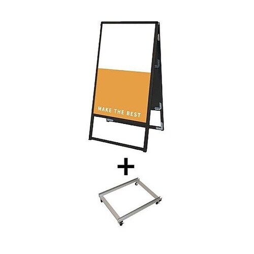 ブラックバリウススタンド看板 アルミ複合