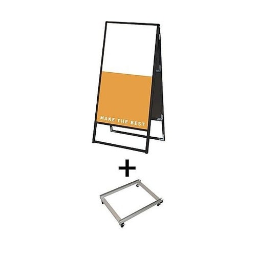 ブラックバリウススタンド看板 アルミ複合