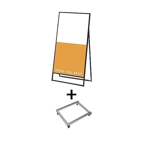 ブラックバリウススタンド看板 アルミ複合