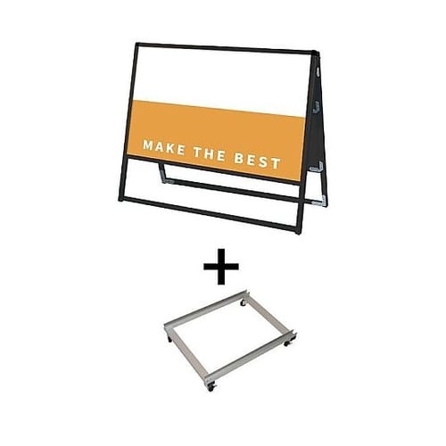 ブラックバリウススタンド看板 アルミ複合