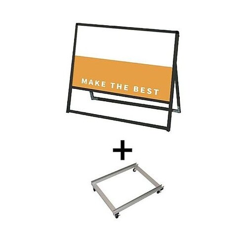 ブラックバリウススタンド看板 アルミ複合