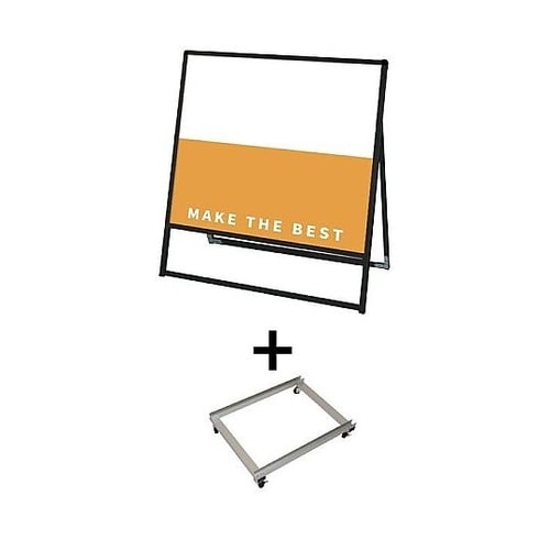 ブラックバリウススタンド看板 アルミ複合