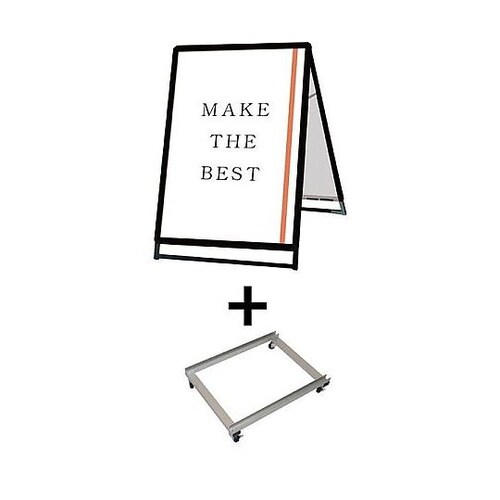 ポスターグリップスタンド看板 屋外用 A