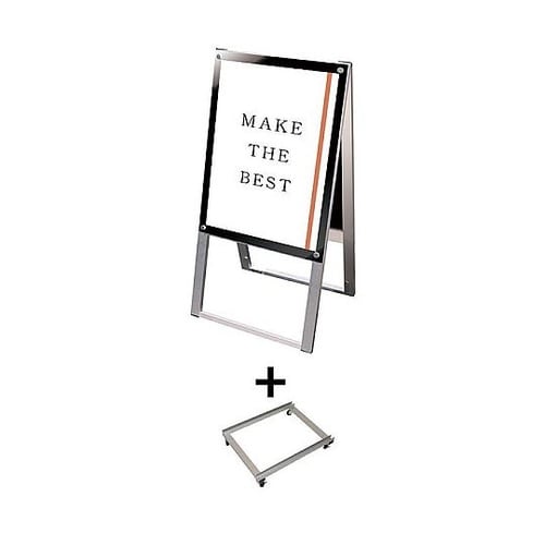 ポスター用スタンド看板 A2両面ブラック