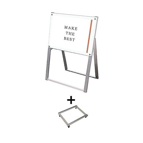 ポスター用スタンド看板 A2横片面ホワイ
