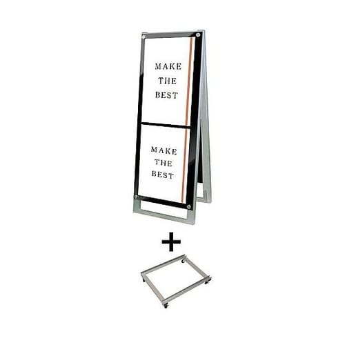 ポスター用スタンド看板 A3縦縦両面ブラ