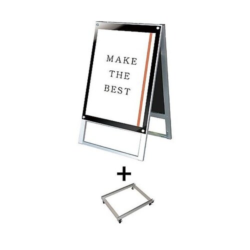 ポスター用スタンド看板 B2両面ブラック