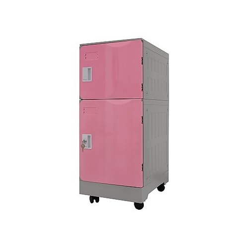 床頭台 ピンク シリンダー錠 MT−90