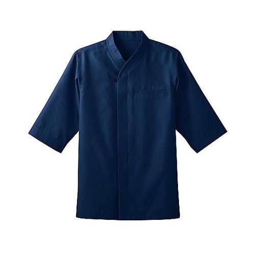 和風風格子シャツ コン M 44306−