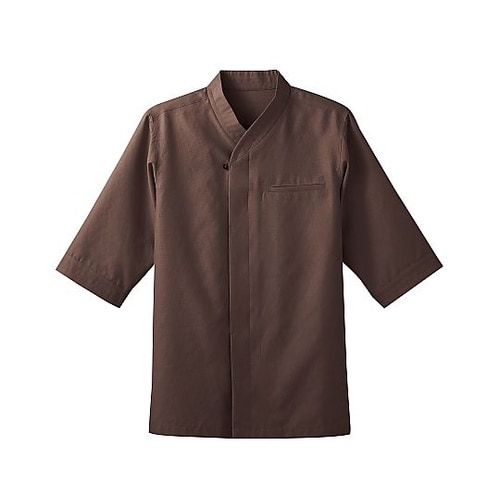 和風風格子シャツ チャ SS 44306