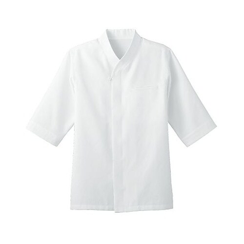 和風風格子シャツ シロ LL 44306