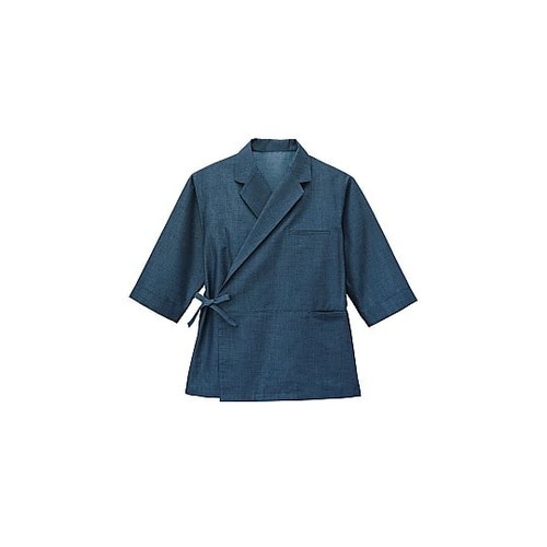 和紙デニム和風テーラードシャツ アイ S