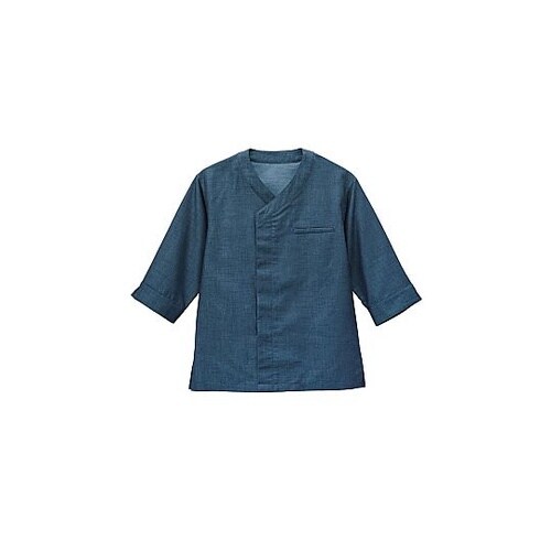 和紙デニム和風シャツ アイ LL 443