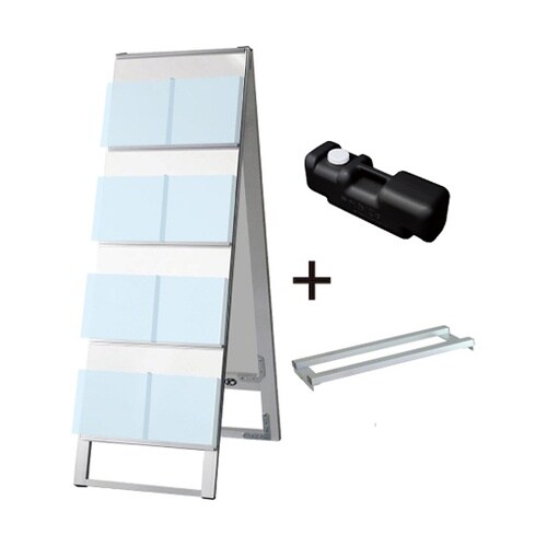 カタログスタンド看板 450幅 4段 両