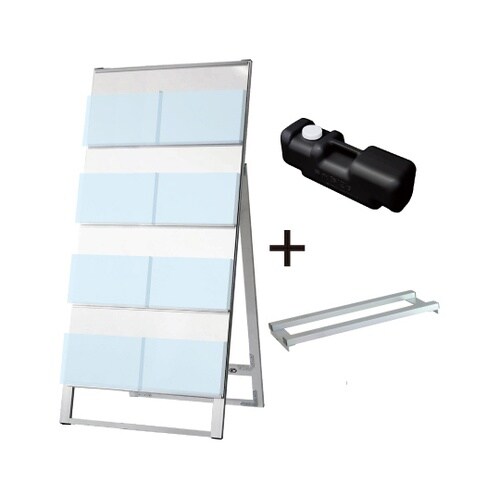 カタログスタンド看板 600幅 4段 片