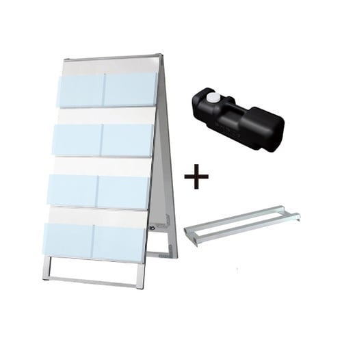 カタログスタンド看板 600幅 4段 両