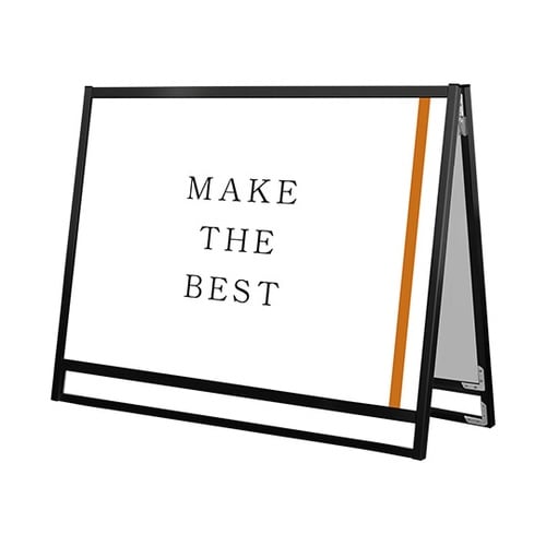 ブラックフラットオープンスタンド看板 A