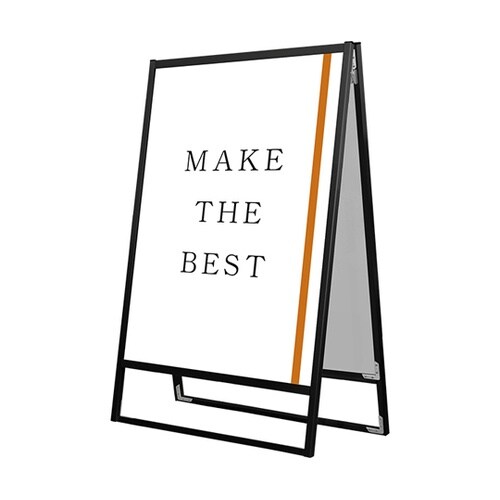 ブラックフラットオープンスタンド看板 A