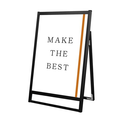 ブラックフラットオープンスタンド看板 A