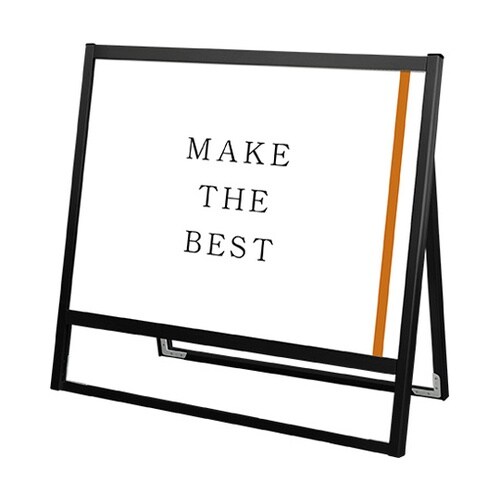 ブラックフラットオープンスタンド看板 A