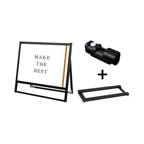 ブラックフラットオープンスタンド看板 A