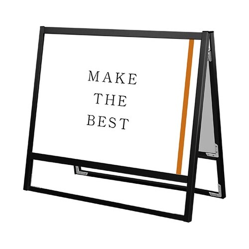 ブラックフラットオープンスタンド看板 A