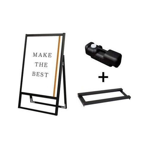 ブラックフラットオープンスタンド看板 A