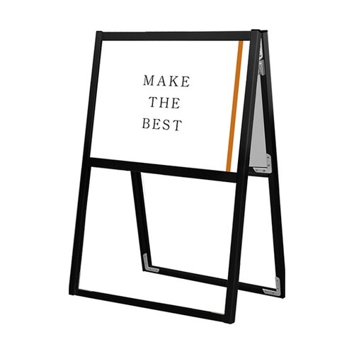 ブラックフラットオープンスタンド看板 A