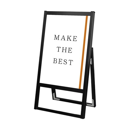 ブラックフラットオープンスタンド看板 A