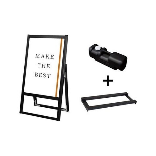 ブラックフラットオープンスタンド看板 A