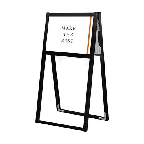 ブラックフラットオープンスタンド看板 A