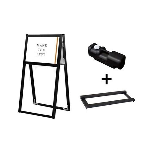 ブラックフラットオープンスタンド看板 A