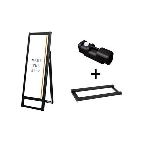 ブラックフラットオープンスタンド看板 A