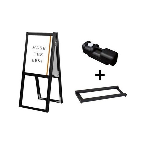 ブラックフラットオープンスタンド看板 A