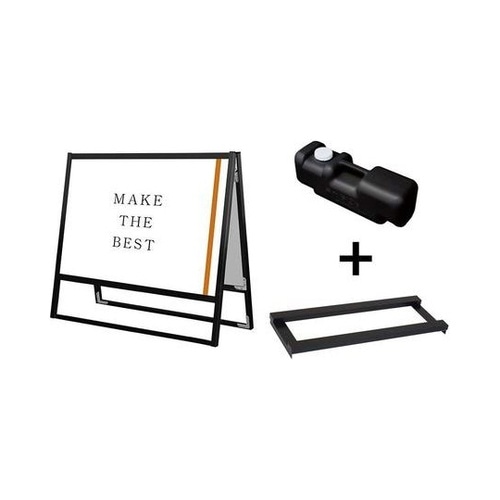 ブラックフラットオープンスタンド看板 B