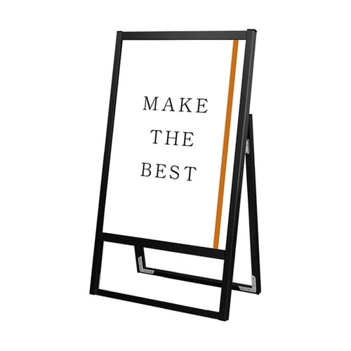 ブラックフラットオープンスタンド看板 B