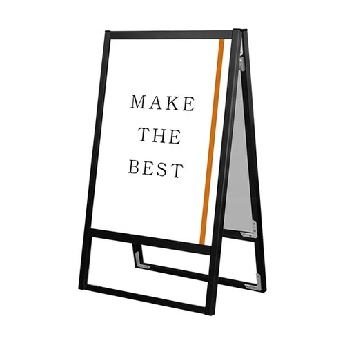 ブラックフラットオープンスタンド看板 B