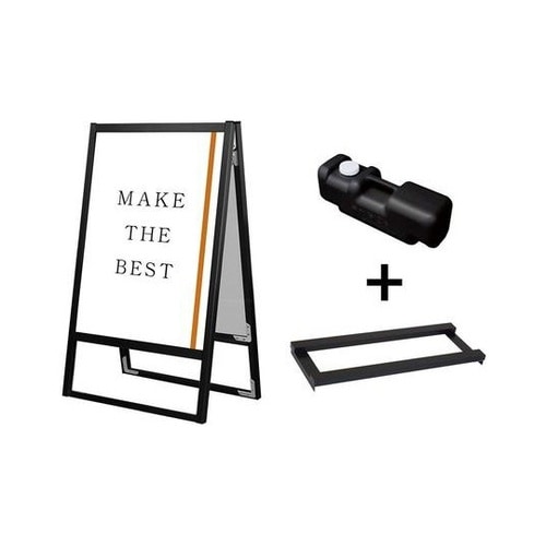 ブラックフラットオープンスタンド看板 B