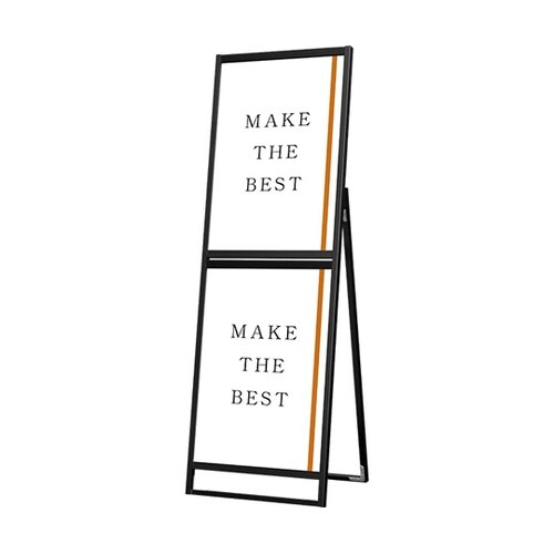 ブラックフラットオープンスタンド看板 コ