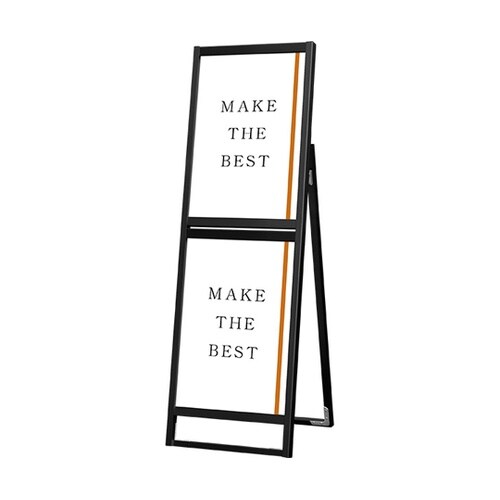 ブラックフラットオープンスタンド看板 コ