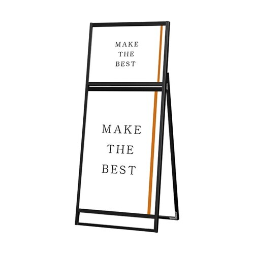 ブラックフラットオープンスタンド看板 コ