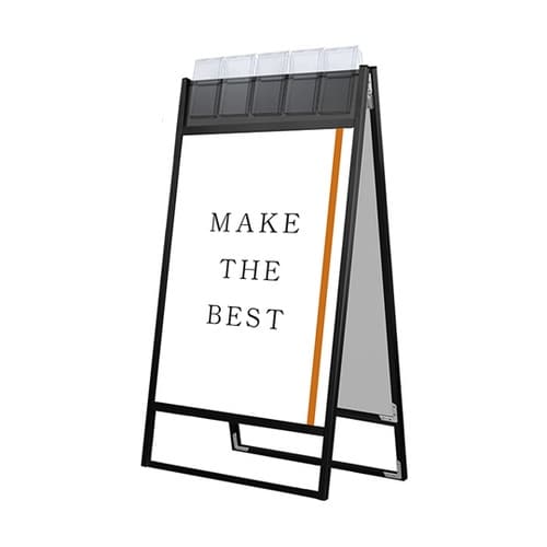 ブラックフラットオープンスタンド看板 パ