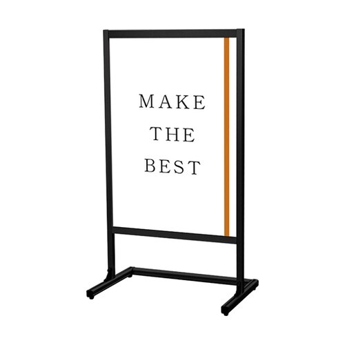 ブラックフラットオープンメッセージスタン